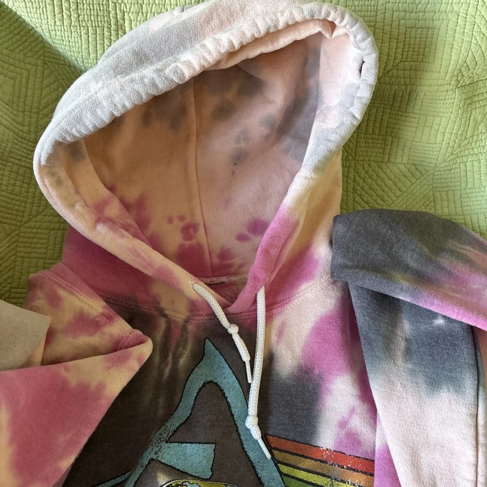 UrbanOutfitters Pink Floyd 1973 World Tour TieDye Hoodie Men's M Dark Side Retro